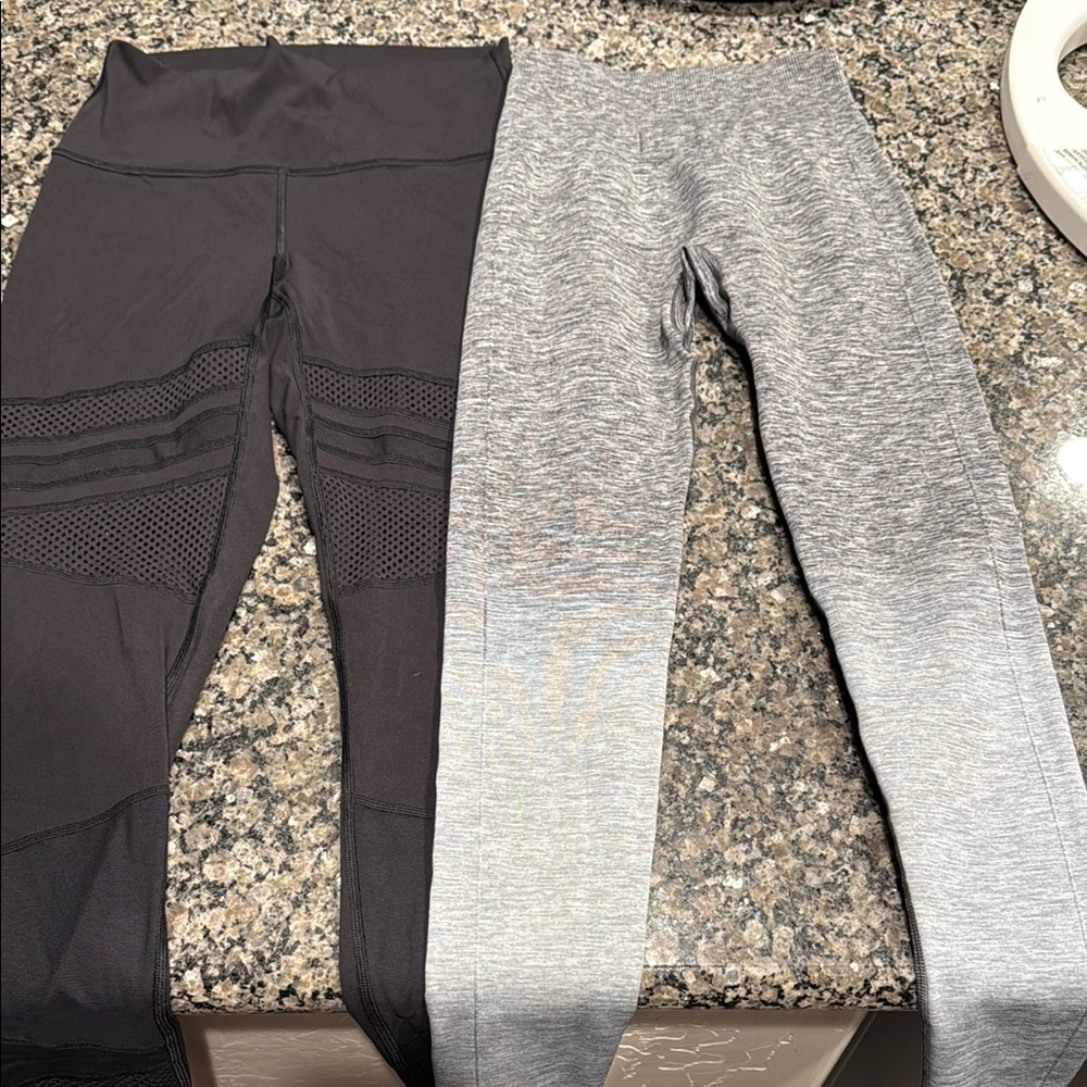 Lululemon Black and Gray Leggings